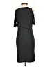 Soprano Solid Gray Casual Dress Size S - photo 2