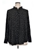 Torrid 100% Polyester Polka Dots Black Long Sleeve Blouse Size 1X Plus (1) - photo 1