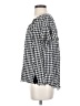 Mustard Seed 100% Rayon Checkered-gingham Black Short Sleeve Blouse Size S - photo 5