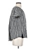 Mustard Seed 100% Rayon Checkered-gingham Black Short Sleeve Blouse Size S - photo 4