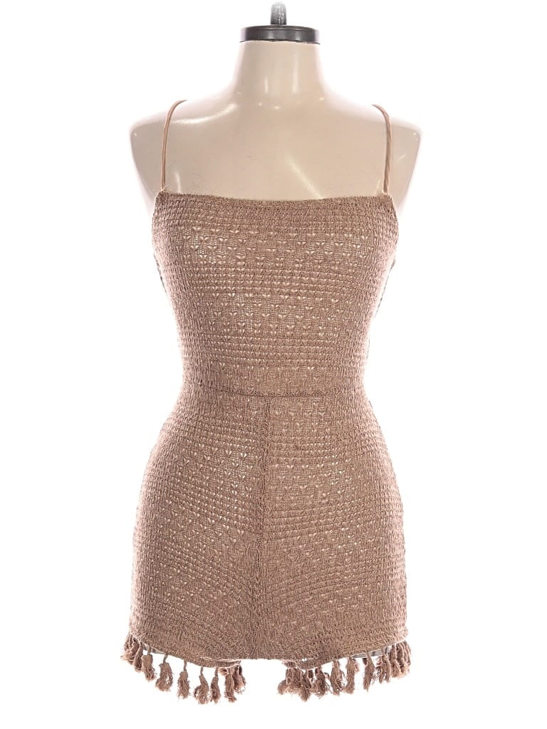 Pre-owned Shein Romper In Tan