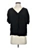 Madewell 100% Viscose Black Short Sleeve Blouse Size S - photo 1