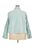 Lane Bryant 100% Cotton Teal Jacket Size 22 - 24 - photo 2