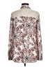 Coco + Jaimeson Paisley Ivory Long Sleeve Blouse Size M - photo 2