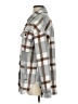 Unbranded 100% Polyester Plaid Gray Coat Size S - photo 5