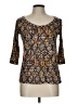 Maliparmi Brown 3/4 Sleeve Top Size L - photo 1