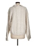 H&M Chevron-herringbone Ivory Turtleneck Sweater Size M - photo 2