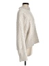 H&M Chevron-herringbone Ivory Turtleneck Sweater Size M - photo 4