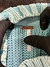 Free People 100% Cotton Solid Teal Pullover Sweater Size L - photo 7