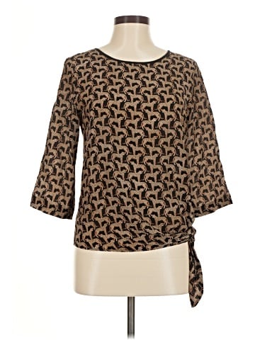 Marciano 3/4 Sleeve Silk Top (view 1)
