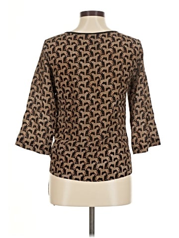 Marciano 3/4 Sleeve Silk Top (view 2)