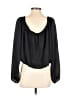 MICHAEL Michael Kors 100% Polyester Black 3/4 Sleeve Blouse Size M - photo 2