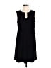 JM Collection Solid Black Casual Dress Size M - photo 1