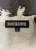 Sweet & Sinful 100% Acrylic Stars Ivory Pullover Sweater Size M - photo 7