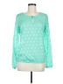 The Limited 100% Polyester Green Long Sleeve Blouse Size M - photo 1