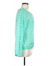 The Limited 100% Polyester Green Long Sleeve Blouse Size M - photo 4