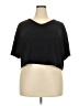 Shein Black Short Sleeve Top Size 4X - photo 1