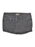 Mudd Solid Gray Denim Shorts Size 3 - photo 1