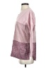 Lands' End 100% Cotton Color Block Pink Pullover Sweater Size S - photo 5