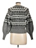 Jason Wu Chevron-herringbone Gray Pullover Sweater Size L - photo 2