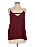 Mary & Mabel 100% Polyester Burgundy Tank Top Size L - photo 1