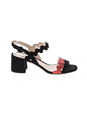 Prada Suede Scalloped Sandals (view 1)