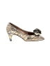 Assorted Brands Paisley Gold Gray Heels Size 5 - photo 1