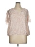 Express 100% Polyester Pink Short Sleeve Blouse Size XL - photo 1