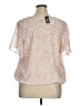 Express 100% Polyester Pink Short Sleeve Blouse Size XL - photo 2