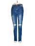 Shein Hearts Blue Jeans Size 4 - photo 1
