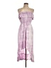Assorted Brands 100% Viscose Tie-dye Purple Cocktail Dress Size M - photo 1