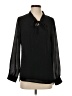 Acevog Black Long Sleeve Blouse Size S - photo 1