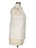 Maurices Polka Dots Ivory Sleeveless Button-Down Shirt Size XL - photo 4