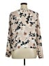 Socialite Floral Ivory Long Sleeve Blouse Size XL - photo 2