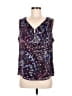 Kasper Purple Sleeveless Blouse Size M - photo 1