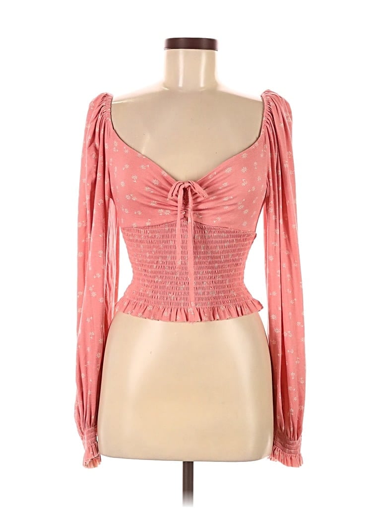 Maverick Long Sleeve Blouse In Pink