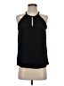 Naked Zebra 100% Polyester Black Sleeveless Blouse Size S - photo 1
