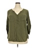 Torrid Green 3/4 Sleeve Blouse Size 2X Plus (2) - photo 1