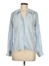 Unbranded Stripes Blue Long Sleeve Blouse Size L - photo 1
