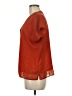 DKNY 100% Polyester Orange Short Sleeve Blouse Size M - photo 5