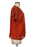 DKNY 100% Polyester Orange Short Sleeve Blouse Size M - photo 4