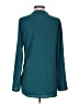 Timeson 100% Polyester Teal Long Sleeve Blouse Size S - photo 2