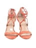 Pour Deux 100% Leather Color Block Orange Heels Size 9 1/2 - photo 2
