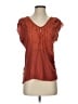 Tiny Orange Short Sleeve Blouse Size S - photo 1