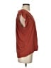 Tiny Orange Short Sleeve Blouse Size S - photo 4