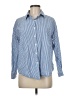 Zeagoo Stripes Blue Long Sleeve Button-Down Shirt Size M - photo 1