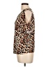 Venus Animal Print Brown Short Sleeve Blouse Size L - photo 5
