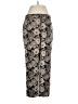 Ann Taylor Paisley Gold Casual Pants Size 8 - photo 1