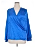 Lyaner Blue Long Sleeve Blouse Size XL - photo 1
