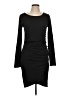 Leith Solid Black Casual Dress Size L - photo 1